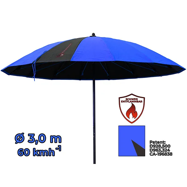 Chantier — parasol de chantier en usage
